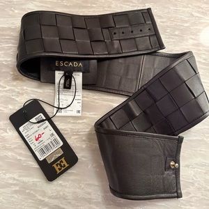 Escada Genuine Lamb Leather Belt size Large NEW WITH TAG